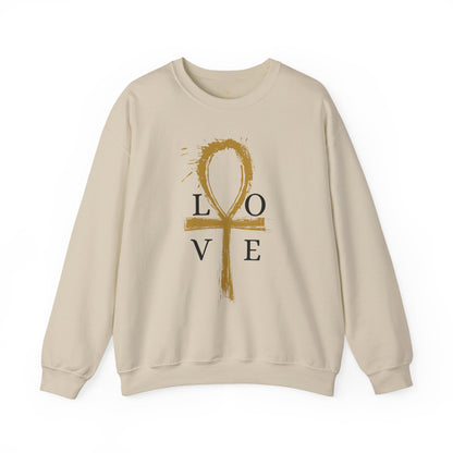Ankh of Love – Gildan Heavy Blend™ Crewneck Sweatshirt