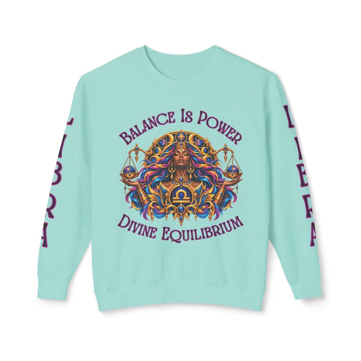 Libra Zodiac Sweatshirt – Comfort Colors 1466 Crewneck