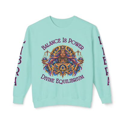 Libra Zodiac Sweatshirt – Comfort Colors 1466 Crewneck
