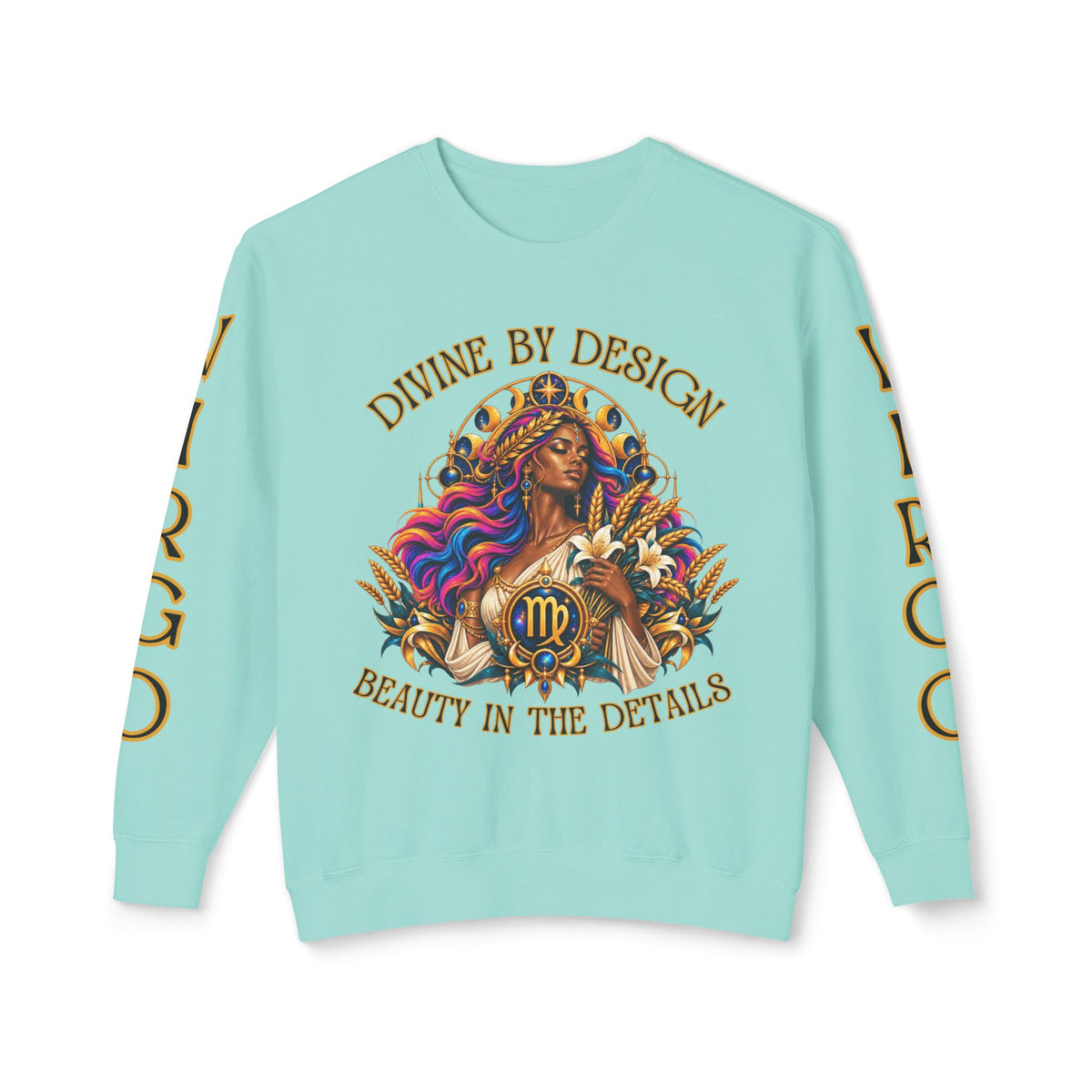 Virgo Zodiac Sweatshirt – Comfort Colors 1466 Crewneck